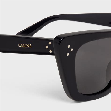 celine cat eye s187 sunglasses in acetate black|Celine Cat Eye S187 Sunglasses Black (4S187CPLB.38NO).